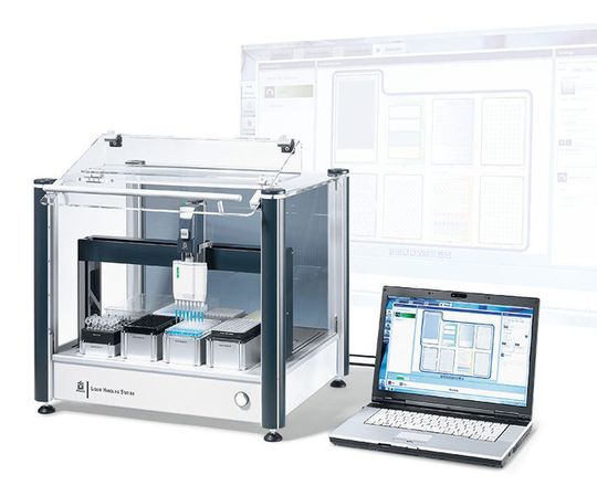 Das automatische Pipettiersystem Liquid-Handling-Station Das automatische Pipettiersystem Liquid-Handling-Station