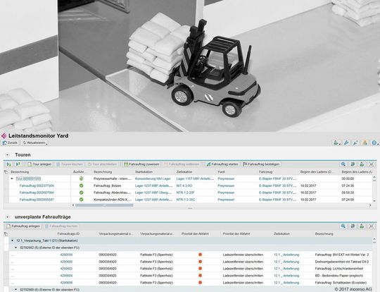 Inconso-S/TCS ist eine effiziente Softwarelösung für den innerbetrieblichen Materialtransport. Inconso-S/TCS ist eine effiziente Softwarelösung für den innerbetrieblichen Materialtransport.