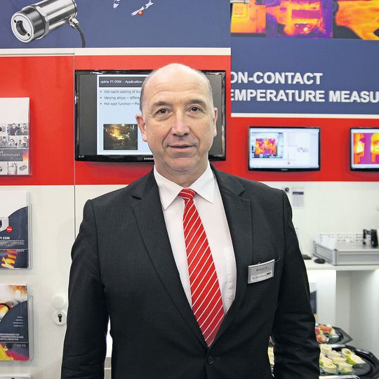 Dr.-Ing. Ulrich Kienitz, Optris-Geschäftsführer: „Die Kamera ist ideal geeignet für Laserbearbeitungsprozesse.“ Dr.-Ing. Ulrich Kienitz, Optris-Geschäftsführer: „Die Kamera ist ideal geeignet für Laserbearbeitungsprozesse.“