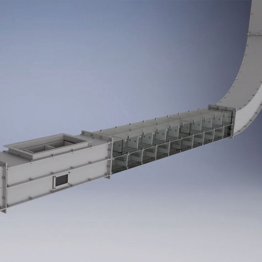 Z-Conveyor zum rückstandsfreien Entleeren von feinen und federleichten, pulverförmigen Produkten Z-Conveyor zum rückstandsfreien Entleeren von feinen und federleichten, pulverförmigen Produkten