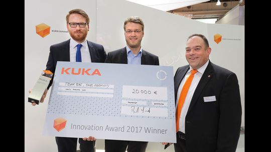 Die Gewinner der Kuka Innovation Award.