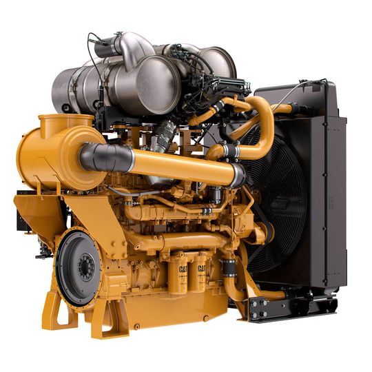 Der Cat-C18-Motor mit Kühlsystem und Partikelfilter soll die Abgasgrenzwerte Stufe IV erfüllen und für Stufe V vorbereitet sein. Der Cat-C18-Motor mit Kühlsystem und Partikelfilter soll die Abgasgrenzwerte Stufe IV erfüllen und für Stufe V vorbereitet sein.