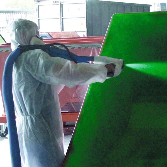 Die Grülo-Coat-Heißsprühbeschichtung bietet viele Anwendungsmöglichkeiten. Die Grülo-Coat-Heißsprühbeschichtung bietet viele Anwendungsmöglichkeiten.