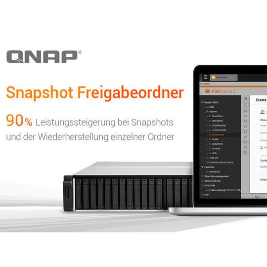 Qnap hat die Snapshot-Funktion von QTS optimiert. Qnap hat die Snapshot-Funktion von QTS optimiert.