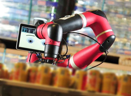 Sawyer-Roboter verkörpern den derzeit höchsten Entwicklungsstand bei kollaborativen Robotern. Sawyer-Roboter verkörpern den derzeit höchsten Entwicklungsstand bei kollaborativen Robotern.
