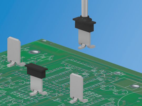 Das Design der Male-Quickfit-PCB-Terminals mit drei Beinen verhindert ein Umbiegen. Das Design der Male-Quickfit-PCB-Terminals mit drei Beinen verhindert ein Umbiegen.