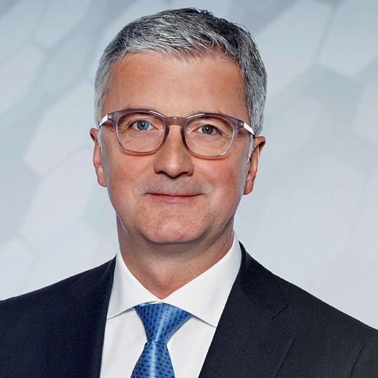 Audi-Chef Rupter Stadler erhält einen neuen Fünfjahresvertrag. Audi-Chef Rupter Stadler erhält einen neuen Fünfjahresvertrag.