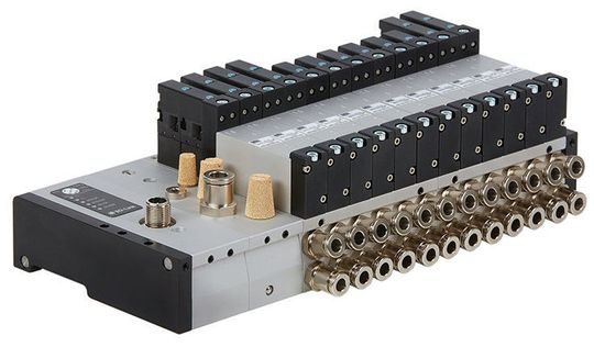 Airtec hat neue, modular aufgebaute AFT-Ventilterminals für bis zu 24 Ventilstationen. Airtec hat neue, modular aufgebaute AFT-Ventilterminals für bis zu 24 Ventilstationen.