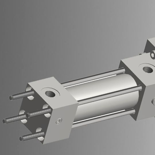 Einen Hydraulikzylinder mit Klemmeinheit hat Hydropneu vorgestellt. Einen Hydraulikzylinder mit Klemmeinheit hat Hydropneu vorgestellt.