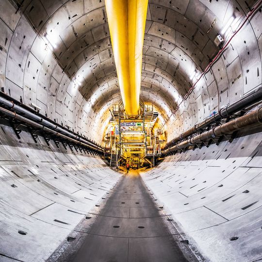 Fertiggestellter Tunnel beim Projekt Eurasia-Tunnel in Istanbul. Fertiggestellter Tunnel beim Projekt Eurasia-Tunnel in Istanbul.