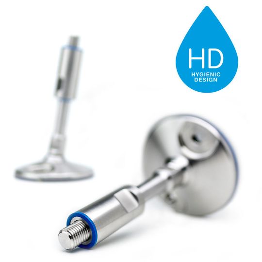 Ganter-Normelemente im Hygienic Design sollen sich u.a. dadurch auszeichnen, dass es keine Bauteil-Innenbereiche gibt, in denen sich Substanzen ansammeln können Ganter-Normelemente im Hygienic Design sollen sich u.a. dadurch auszeichnen, dass es keine Bauteil-Innenbereiche gibt, in denen sich Substanzen ansammeln können