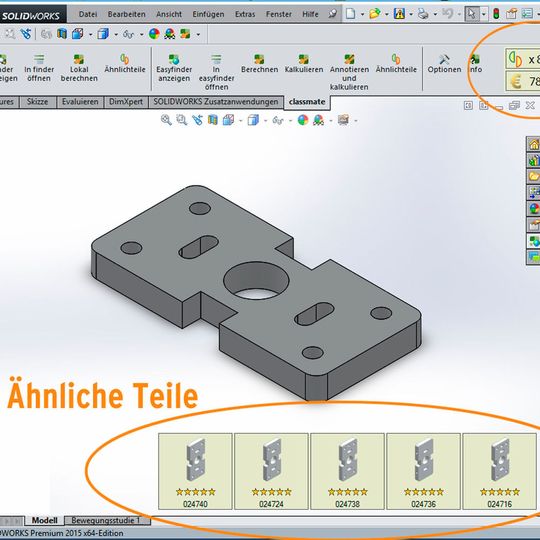 Highlight der neuen Version 8.4 der Software Simus Classmate ist Modelmonitor: Konstrukteure können vorhandene Bauteile effizient wiederverwenden und damit fast ohne Aufwand Kosten sparen. Highlight der neuen Version 8.4 der Software Simus Classmate ist Modelmonitor: Konstrukteure können vorhandene Bauteile effizient wiederverwenden und damit fast ohne Aufwand Kosten sparen.
