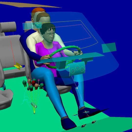 Ramsis zählt zu den führenden digitalen Menschmodell für die Simulation des Fahrers und weiterer Insassen in Fahrzeuginnenräumen. Ramsis zählt zu den führenden digitalen Menschmodell für die Simulation des Fahrers und weiterer Insassen in Fahrzeuginnenräumen.