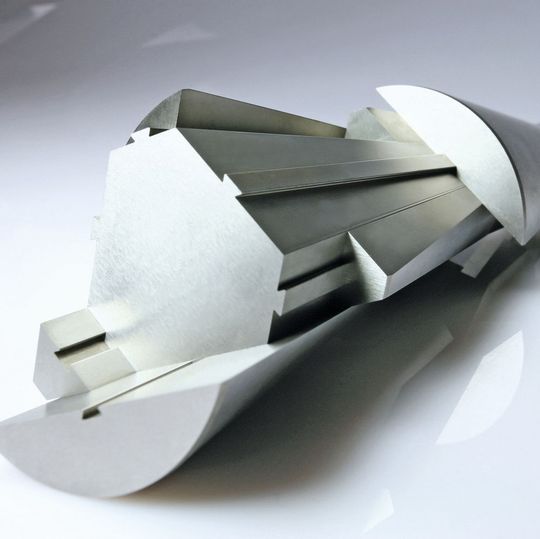 Whenever ultimate precision is called for: Here, as a wire-eroded folding core. Whenever ultimate precision is called for: Here, as a wire-eroded folding core.