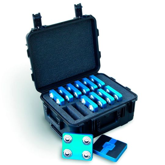 Die Einheiten sind sehr leicht und kompakt. In der Tragebox lassen sie sich einfach mitnehmen und flexibel einsetzen.