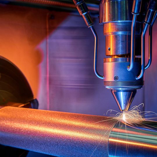 Mit EHLA lassen sich Metallschutzschichten mit extremer Hochgeschwindigkeit aufbringen.