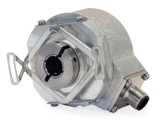 ECN 400, EQN 400 und ERN 480: Die sichere Hohlwellenverbindung der neuen HEIDENHAIN-Drehgeber sorgt für den in sicherheitsgerichteten Anwendungen geforderten mechanischen Fehlerausschluss. ECN 400, EQN 400 und ERN 480: Die sichere Hohlwellenverbindung der neuen HEIDENHAIN-Drehgeber sorgt für den in sicherheitsgerichteten Anwendungen geforderten mechanischen Fehlerausschluss.