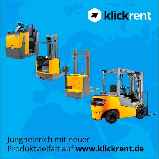 Vor knapp einem Jahr bei Klickrent eingestiegen, ist Jungheinrich jetzt mit über 3000 Flurförderzeugen auf der Mietplattform vertreten. Vor knapp einem Jahr bei Klickrent eingestiegen, ist Jungheinrich jetzt mit über 3000 Flurförderzeugen auf der Mietplattform vertreten.