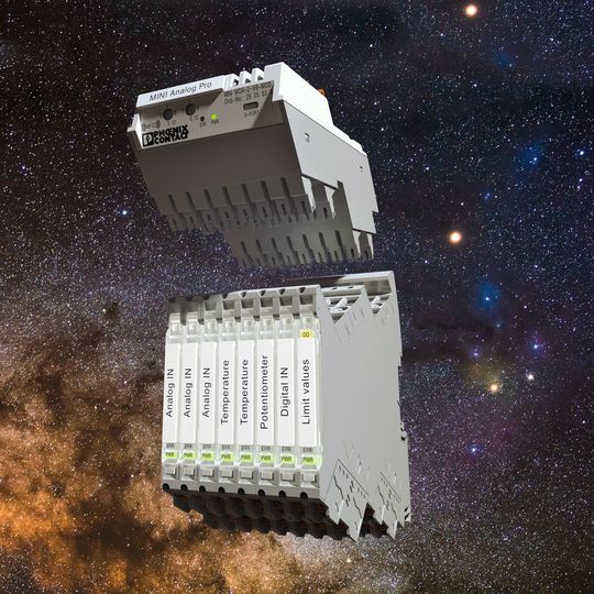 Zukunftsweisend: Die Trennverstärker-Familie Mini Analog Pro mit Bus- und Netzwerkanbindung ist eine wirtschaftliche Lösung, welche die Vorteile der galvanischen Trennung mit dem Nutzen der digitalen Kommunikation kombiniert. Zukunftsweisend: Die Trennverstärker-Familie Mini Analog Pro mit Bus- und Netzwerkanbindung ist eine wirtschaftliche Lösung, welche die Vorteile der galvanischen Trennung mit dem Nutzen der digitalen Kommunikation kombiniert.