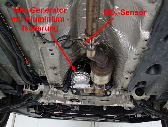 Das BNOX-System braucht mit dem zusätzlichen Ammoniak-Generator viel Platz.