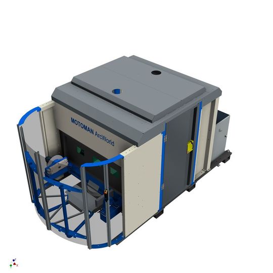 Mit der neuen Motoman Arc World V2 erweitert Yaskawa sein Angebot an Roboterschweißzellen um ein kompaktes Modell. Mit der neuen Motoman Arc World V2 erweitert Yaskawa sein Angebot an Roboterschweißzellen um ein kompaktes Modell.
