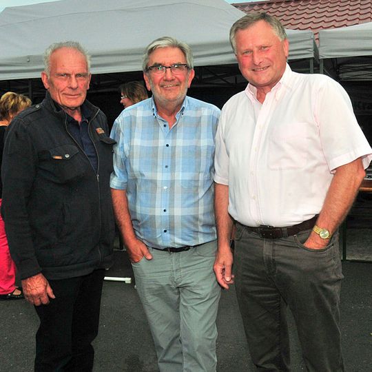 Führungsteam der Kfz-Innung Cottbus: Obermeister Hans-Peter Lange (Mitte) und seine beiden Stellvertreter Klaus-Ulrich Schultz (li.) und Rainer Klinkmüller.
