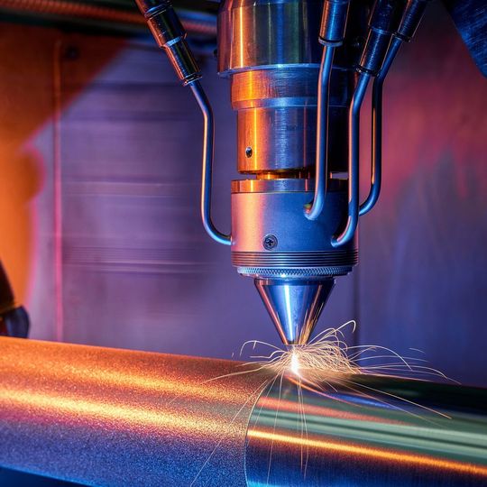 Mit dem neuen Verfahren des extremen Hochgeschwindigkeits-Laserauftragschweißens (EHLA) sollen sich Metallschutzschichten mit extremer Hochgeschwindigkeit umweltschonend und effizient aufbringen lassen. Mit dem neuen Verfahren des extremen Hochgeschwindigkeits-Laserauftragschweißens (EHLA) sollen sich Metallschutzschichten mit extremer Hochgeschwindigkeit umweltschonend und effizient aufbringen lassen.