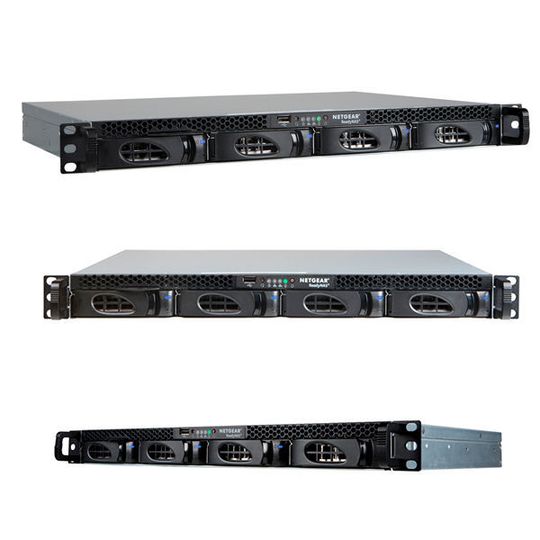 Das Netgear ReadyNAS 2304 passt in eine Höheneinheit. Das Netgear ReadyNAS 2304 passt in eine Höheneinheit.