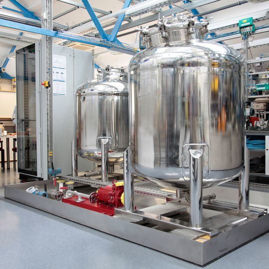 Die Testanlage am Standort Frankfurt-Höchst der Bilfinger Maintenance Die Testanlage am Standort Frankfurt-Höchst der Bilfinger Maintenance