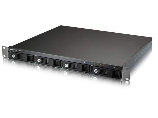 Qnap stellt mit dem TS-409U ein Rackmount-RAID-Gehäuse mit integriertem Server vor. Qnap stellt mit dem TS-409U ein Rackmount-RAID-Gehäuse mit integriertem Server vor.