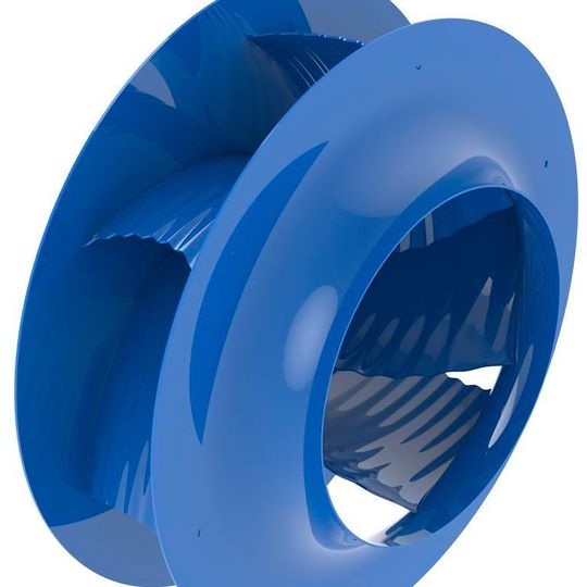 ZA-blue-fin heißt der neue Radialventilator von Ziehl-Abegg. Er soll mit seinen Wal-Flossen um 15 % effizienter sein. ZA-blue-fin heißt der neue Radialventilator von Ziehl-Abegg. Er soll mit seinen Wal-Flossen um 15 % effizienter sein.