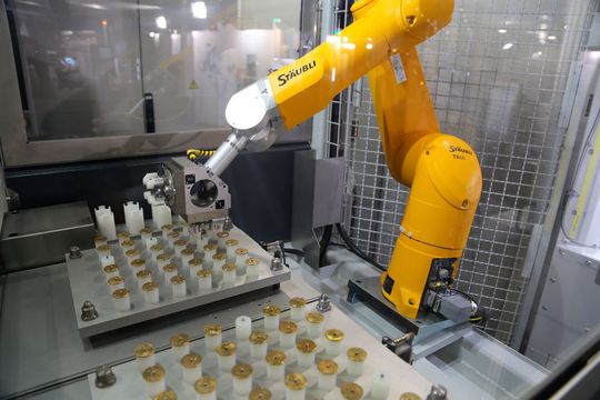 Sandero est le nom donné à cette solution de peinture robotisée, un développement de Seckler SA.