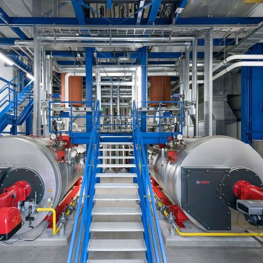 Die Bosch-Dampfkesselanlage in Betrieb bei Bionorica Die Bosch-Dampfkesselanlage in Betrieb bei Bionorica