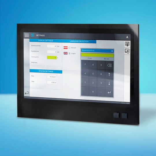Das Bedienpanel TT 1933-S mit einem 18,5 Zoll Multi-Touchscreen eignet sich für anspruchsvolle Visualisierungen. Das Bedienpanel TT 1933-S mit einem 18,5 Zoll Multi-Touchscreen eignet sich für anspruchsvolle Visualisierungen.