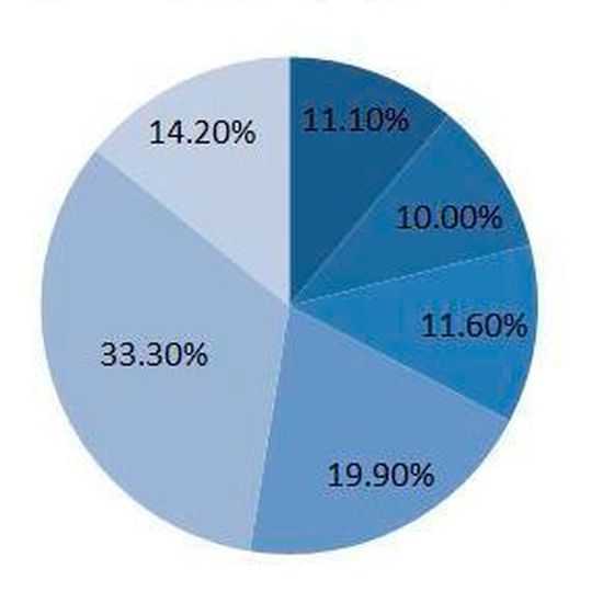 2015年中国不同行业工业机器人市场份额 2015年中国不同行业工业机器人市场份额
