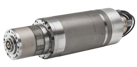 Die Frässpindel HCS-250–12500/40 mit Fanuc-Motor ist auch mit hydroviskoser Dämpfung lieferbar. Die Frässpindel HCS-250–12500/40 mit Fanuc-Motor ist auch mit hydroviskoser Dämpfung lieferbar.
