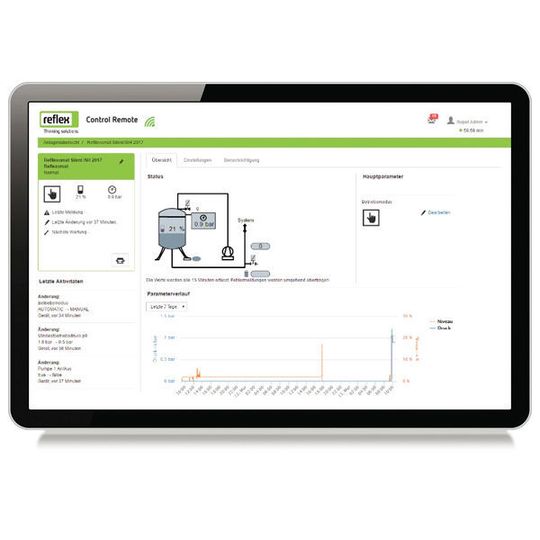 Reflex Control Insight erleichtert die Heizungswartung. Reflex Control Insight erleichtert die Heizungswartung.