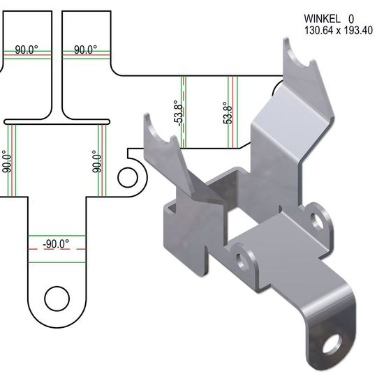 Die Zuschnittparameter für Lantek Expert sind vordefiniert und als Favoriten in Hicad gespeichert. Zusammen mit der Geometrie des Teils werden alle Informationen per Knopfdruck für Lantek zur Verfügung gestellt. Die Zuschnittparameter für Lantek Expert sind vordefiniert und als Favoriten in Hicad gespeichert. Zusammen mit der Geometrie des Teils werden alle Informationen per Knopfdruck für Lantek zur Verfügung gestellt.