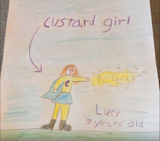 Das war die künstlerische Vorlage fü den Puddinganzug.