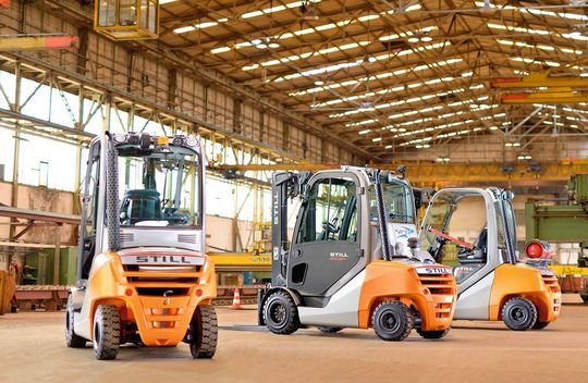 Still bietet die Staplerserie RX 70 in verschiedenen Traglastgrößen an, der Stärkste trät 8 t.