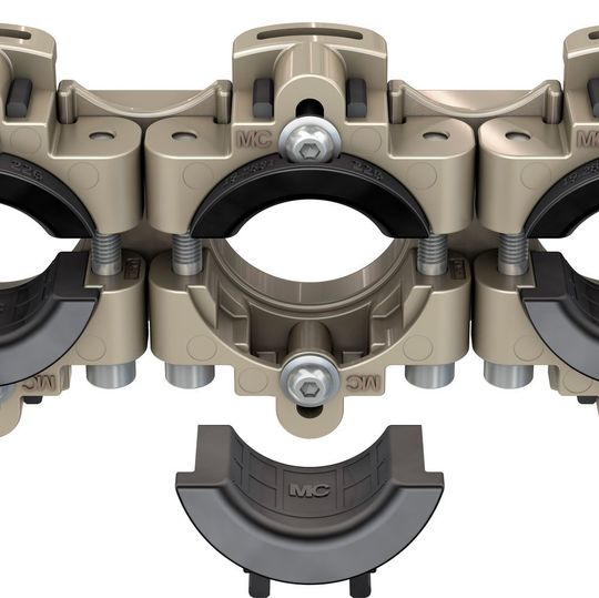 Kunststoff-Einleger sorgen bei der Dynamic Cable Option (DCO) dafür, dass Kabel mit unterschiedlichen Durchmessern gleich zuverlässig fixiert werden können. Kunststoff-Einleger sorgen bei der Dynamic Cable Option (DCO) dafür, dass Kabel mit unterschiedlichen Durchmessern gleich zuverlässig fixiert werden können.