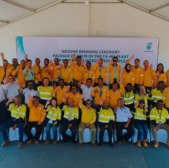 Groundbreaking of Petronas isononanol chemical plant in Malaysia. Groundbreaking of Petronas isononanol chemical plant in Malaysia.