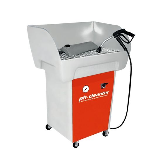 Mobil einsetzbar sind die Niederdruck-Heißreiniger der neuen Baureihe 800 SR von PH-Cleantec. Mobil einsetzbar sind die Niederdruck-Heißreiniger der neuen Baureihe 800 SR von PH-Cleantec.