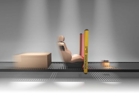 Objekte unterschiedlicher Form und Größe können ein netzwerkbasiertes Lichtgitter passieren, ohne eine Sicherheitsreaktion auszulösen. Objekte unterschiedlicher Form und Größe können ein netzwerkbasiertes Lichtgitter passieren, ohne eine Sicherheitsreaktion auszulösen.