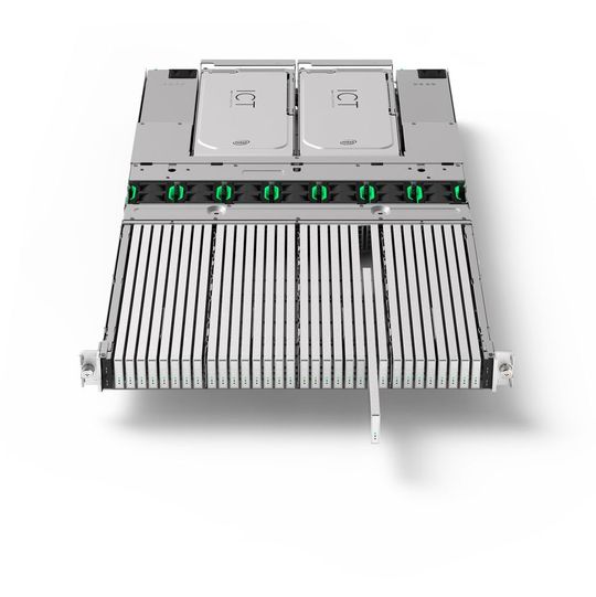 Der „Ruler”-Formfaktor für SSDs soll eine Speicherkapazität von bis zu einem Petabyte in 1U-Servern ermöglichen. Der „Ruler”-Formfaktor für SSDs soll eine Speicherkapazität von bis zu einem Petabyte in 1U-Servern ermöglichen.