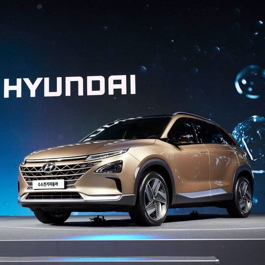 Hat noch keinen Namen: Hyundais neues Brennstoffzellenfahrzeug. Hat noch keinen Namen: Hyundais neues Brennstoffzellenfahrzeug.