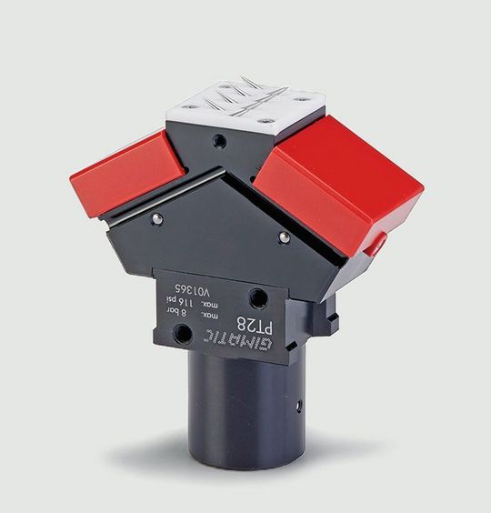 Kunststoffverarbeiter profitieren vom automatisierten Handling, wie der Fakuma- und Motek-Aussteller Gimatic anmerkt. In Halle 4 am Stand 228 auf der Motek und in Halle A7 am Stand 207 im Rahmen der Fakuma, könne unter anderem etwa dieser Nadelgreifer des Typs PT28, eine Neuentwicklung, von den Besuchern unter die Lupe genommen werden. Kunststoffverarbeiter profitieren vom automatisierten Handling, wie der Fakuma- und Motek-Aussteller Gimatic anmerkt. In Halle 4 am Stand 228 auf der Motek und in Halle A7 am Stand 207 im Rahmen der Fakuma, könne unter anderem etwa dieser Nadelgreifer des Typs PT28, eine Neuentwicklung, von den Besuchern unter die Lupe genommen werden.