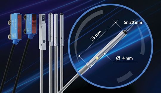 Ob im Edelstahl- oder Kunststoffgehäuse, die opitschen Subminiatursensoren mit integrierter Auswerteelektronik bieten laut Contrinex große Erfassungsbereiche und hervorragende Hintergrundausblendung.