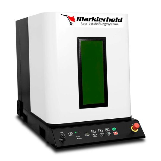 Das Laserbeschriftungssystem namens Markierheld ist ab weniger als 10.000 Euro erhältlich. Das Laserbeschriftungssystem namens Markierheld ist ab weniger als 10.000 Euro erhältlich.