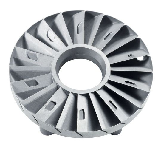 Produziert mit dem Präzisionsgießverfahren Exacast: Stator, der in elektrohydraulischen Bremsen von Voith eingestzt wird. Produziert mit dem Präzisionsgießverfahren Exacast: Stator, der in elektrohydraulischen Bremsen von Voith eingestzt wird.